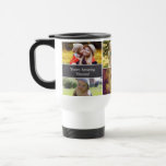 Mom's Personalized Photo collage Christmas Travel Mug<br><div class="desc">As a mother I really enjoy receiving personalized gifts from my family. Something with our treasured photos and even our children's art work is treasured even more. I designed this mug to allow you to customize it too for mom. Replace all 6 photos and the words "You're amazing mommy" and...</div>
