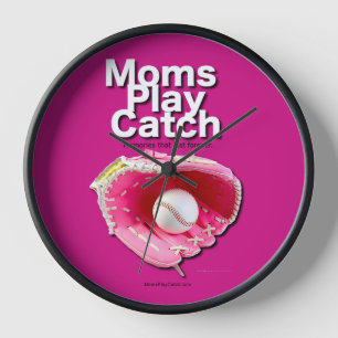 Moms Play Catch Clock