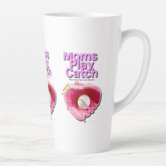 Moms Play Catch Latte Mug