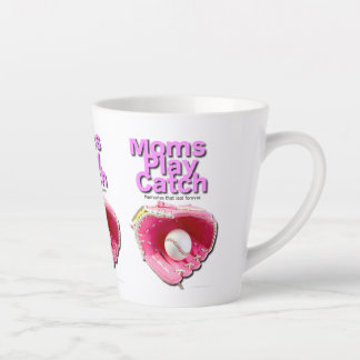 Moms Play Catch Latte Mug