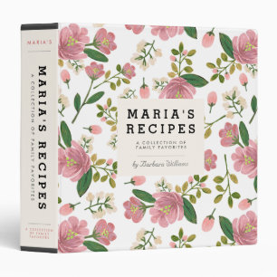 Mom's Recipe Binder - Blush Bouquet