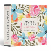 Mom's Recipe Binder - Paradise Floral