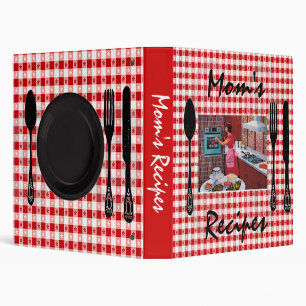 Mom's Recipe Binder, Retro Design Binder