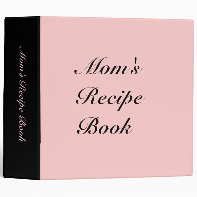 Mom's Recipe Book... Binder (Front/Spine)