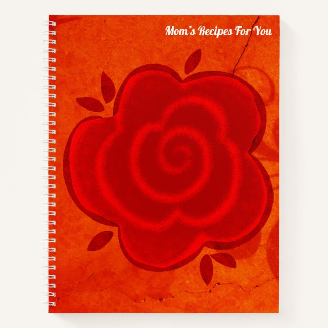 Mom's Recipes Spiral Notebook (Front)