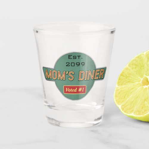 Moms Retro Diner Drinkware Shot Glass
