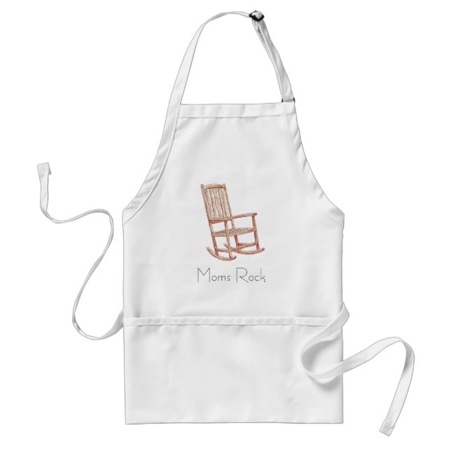 Moms Rock Adult Apron (Front)