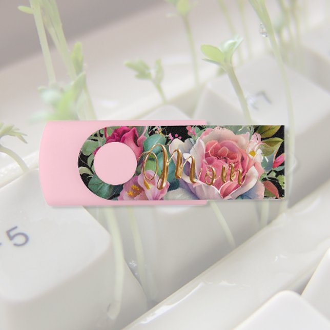 Mom's Roses Swivel Flash Drive (Creator Uploaded)