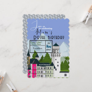 Mom's royal birthday Invitation