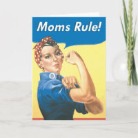 Moms Rule Funny Mother's Day Greeting Card