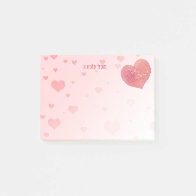 Mom's Signature Heart Notes (Front)