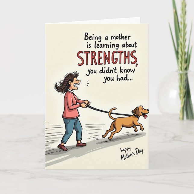 Moms Strength Dog Walk Card (Front)