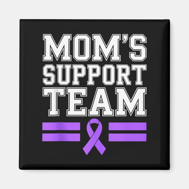 Mom's support team family lupus awareness sle magnet (Front)