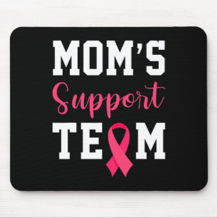 Moms Support Team Survivor Breast Cancer Awareness Mouse Pad