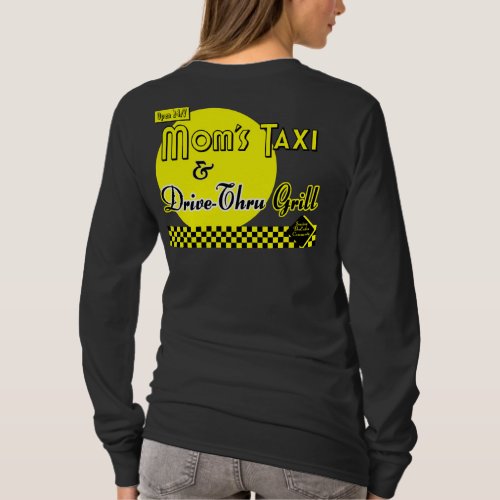 Moms Taxi and Drive_Thru Grill Retro Tee