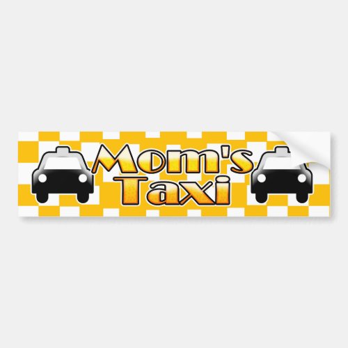 Moms Taxi Bumper Sticker Car Auto Decal