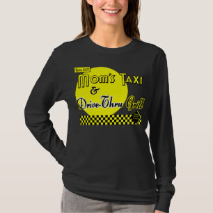 Moms Taxi & Drive-Thru Retro Saying T-Shirt