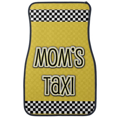 Moms Taxi Funny Mama Humor Design Car Mat