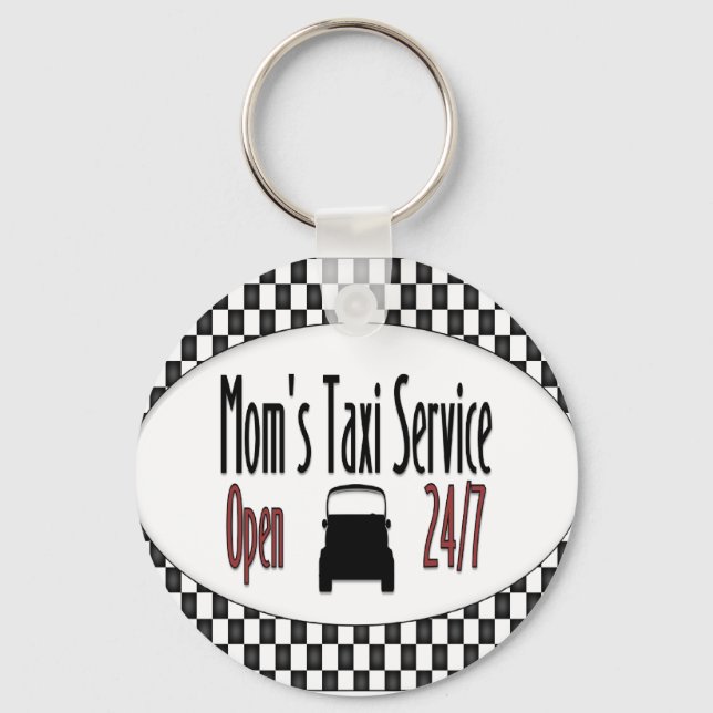 Mom's Taxi Service Keychain (Front)