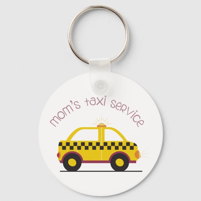 Moms Taxi Service Keychain (Front)