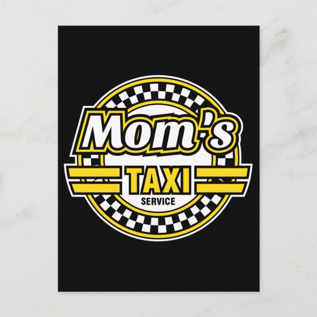 Mom's Taxi Service Postcard (Front)