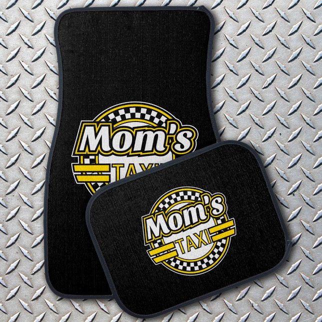 Mom's Taxi Sign | Set of Four Car Floor Mats (Creator Uploaded)