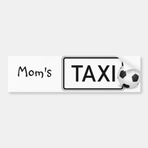 Mom's Taxi/Soccer Bumper Sticker