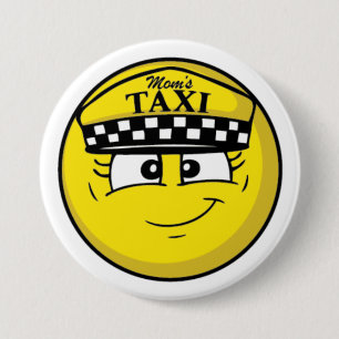 Mom's Taxi Standard, 3" Inch Round Button