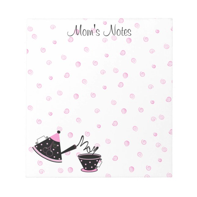 Mom's Tea Pot Notepad (Front)