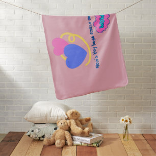 Mom's Tiny Hugs  Amaze Me Gray Summer  Baby Blanket