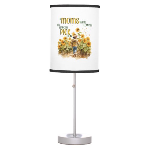 moms were flowers table lamp