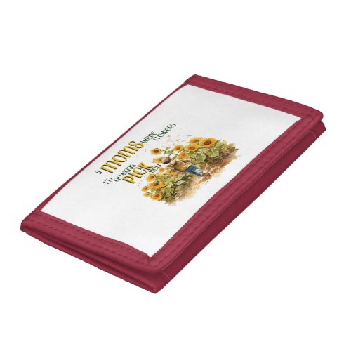 moms were flowers trifold wallet