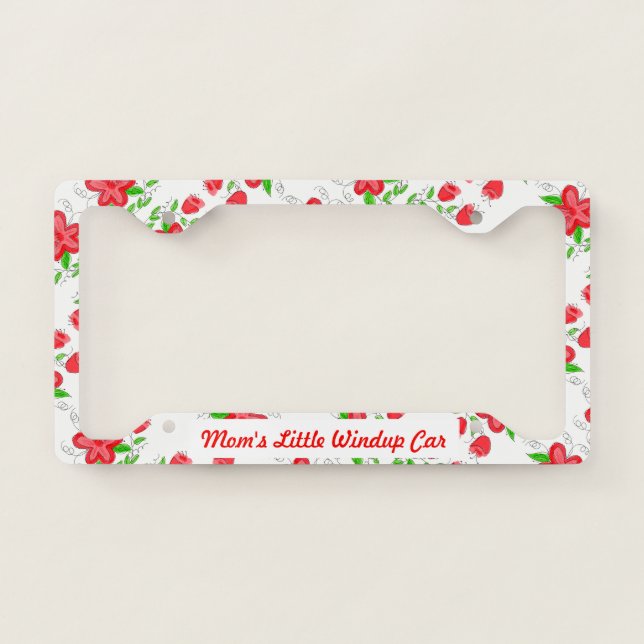 Moms Windup Car License Plate Cover (Front)