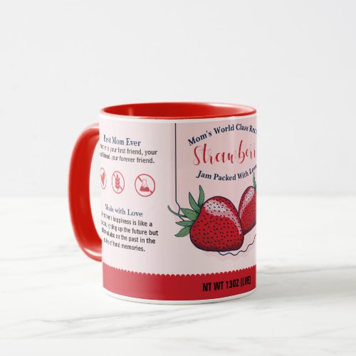 Moms World Class Strawberry Love Jam Mug
