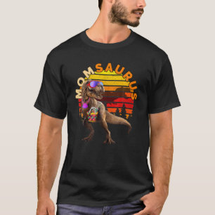 MOMSAURUS Jurassic T Rex Mom Beach Vintage World D T-Shirt