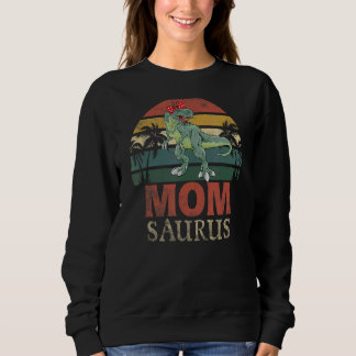 Momsaurus Rex Dinosaur Mom Saurus Family Matching Sweatshirt
