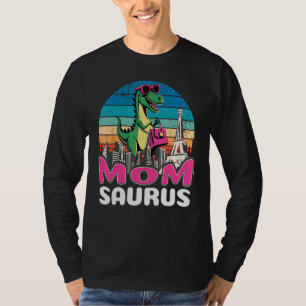 Momsaurus T Rex Dinosaur Mom Saurus Family T-Shirt