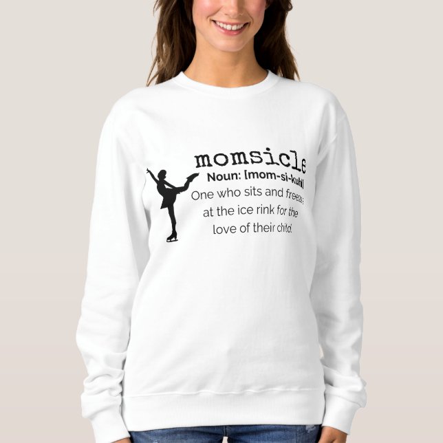 "Momsicle" Hoodie - Figure Skating Gift (Front)