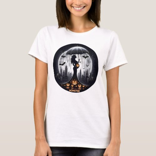 Momster Baby Announcement _ Halloween Themed  T_Shirt