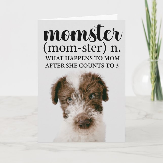 Momster...Best Mom Personalized Mother's Day Card (Front)