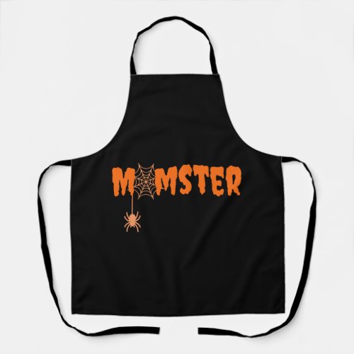 Momster Funny Halloween Pun Apron