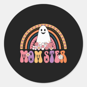 Momster Ghoulish Party Lovers Creepy Zombie Ghost  Classic Round Sticker