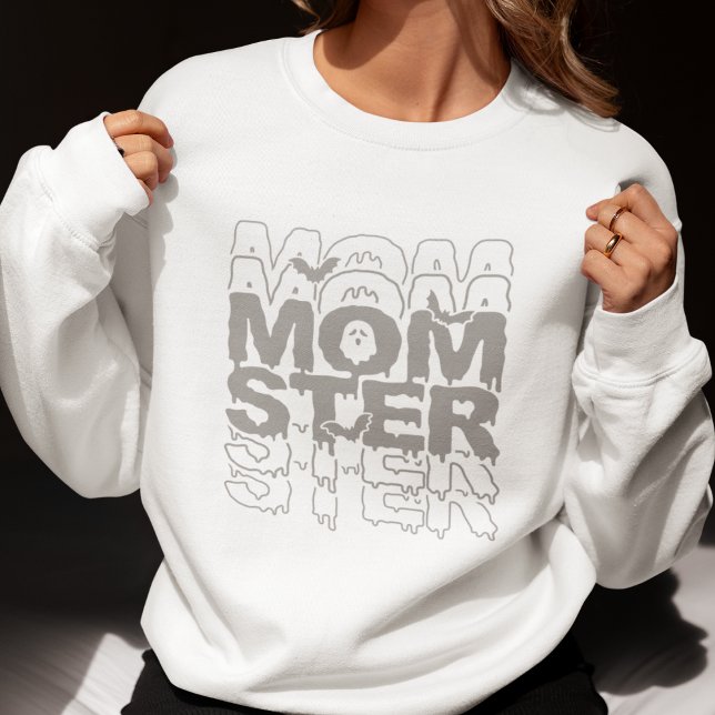 Momster Halloween Mom Funny Fall Sweatshirt (Creator Uploaded)