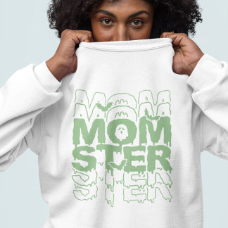 Momster Halloween Mom Funny Fall Sweatshirt