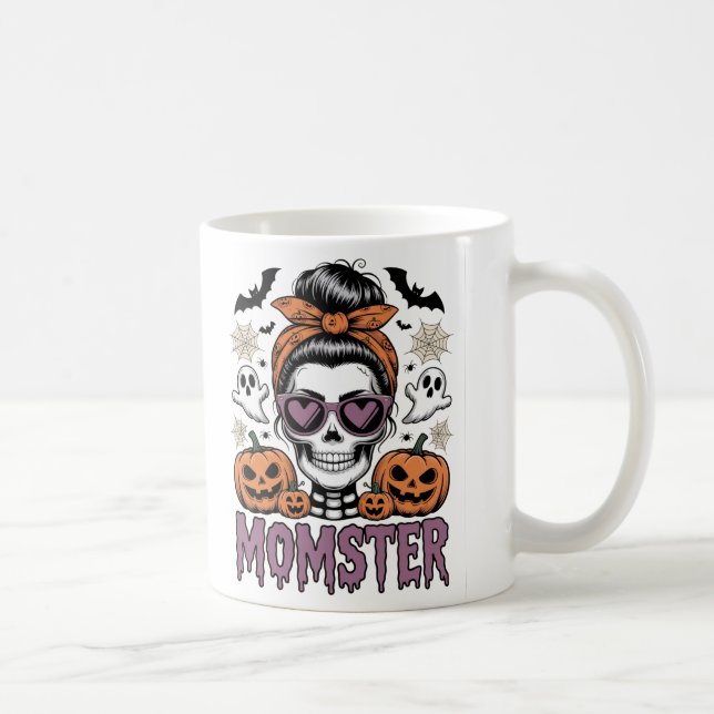 Momster Halloween Mug – Funny Mom Coffee Cup  (Right)