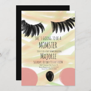 Momster Halloween Mummy Baby Shower Invitation