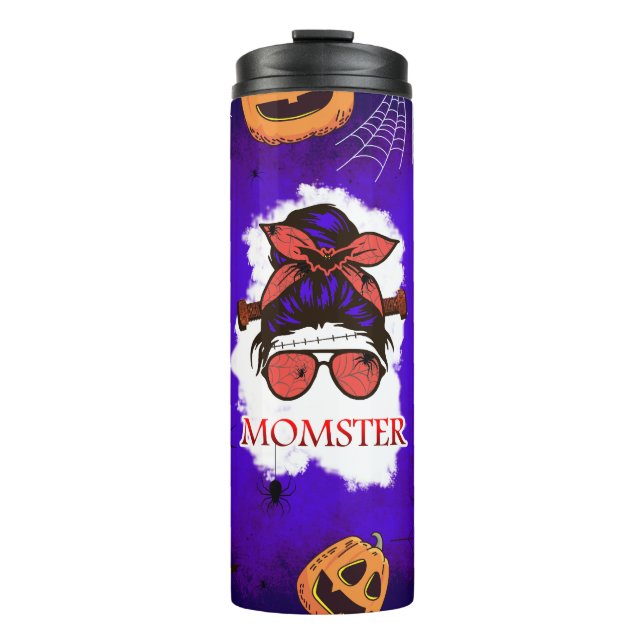 Momster Halloween Thermal Tumbler (Front)