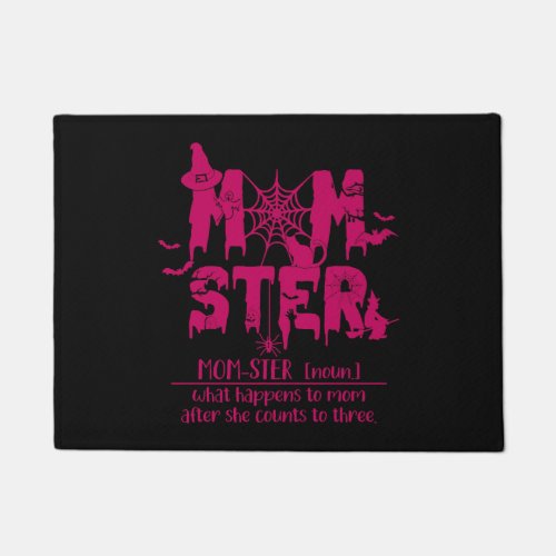 Momster _ Mom Monster Mother Halloween Costume Doormat