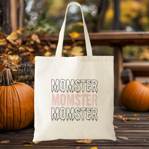 Momster Pink Halloween Cute  Spooky Tote Bag