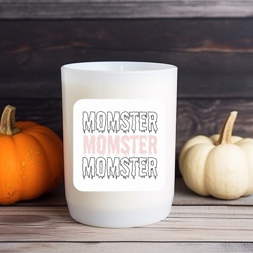 Momster Pink Halloween Sticker  Cute  Spooky